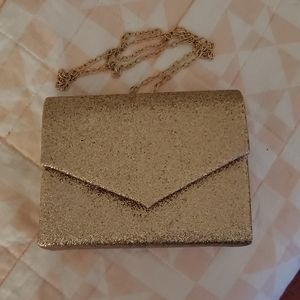 Gold evening bag for Macys